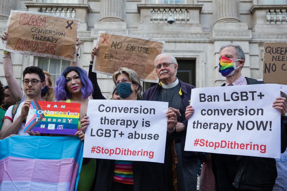 conversion therapy protest