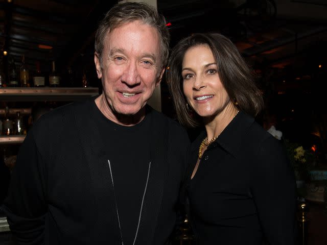 <p>Emma McIntyre/Getty</p> Tim Allen and Jane Hajduk attend the afterparty for the premiere of Netflix's "Queer Eye" season 1 in February 2018 in West Hollywood, California.