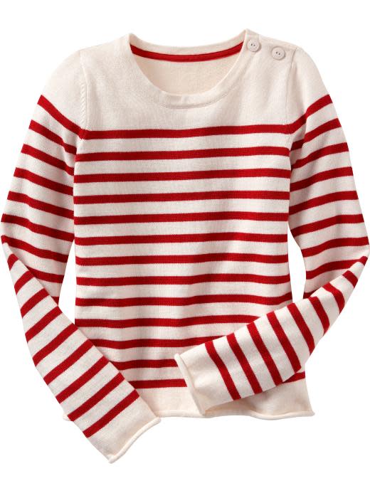 Francophile Madeleine fans will say "oui, oui, Mommy!" to this sweet striped sweater.