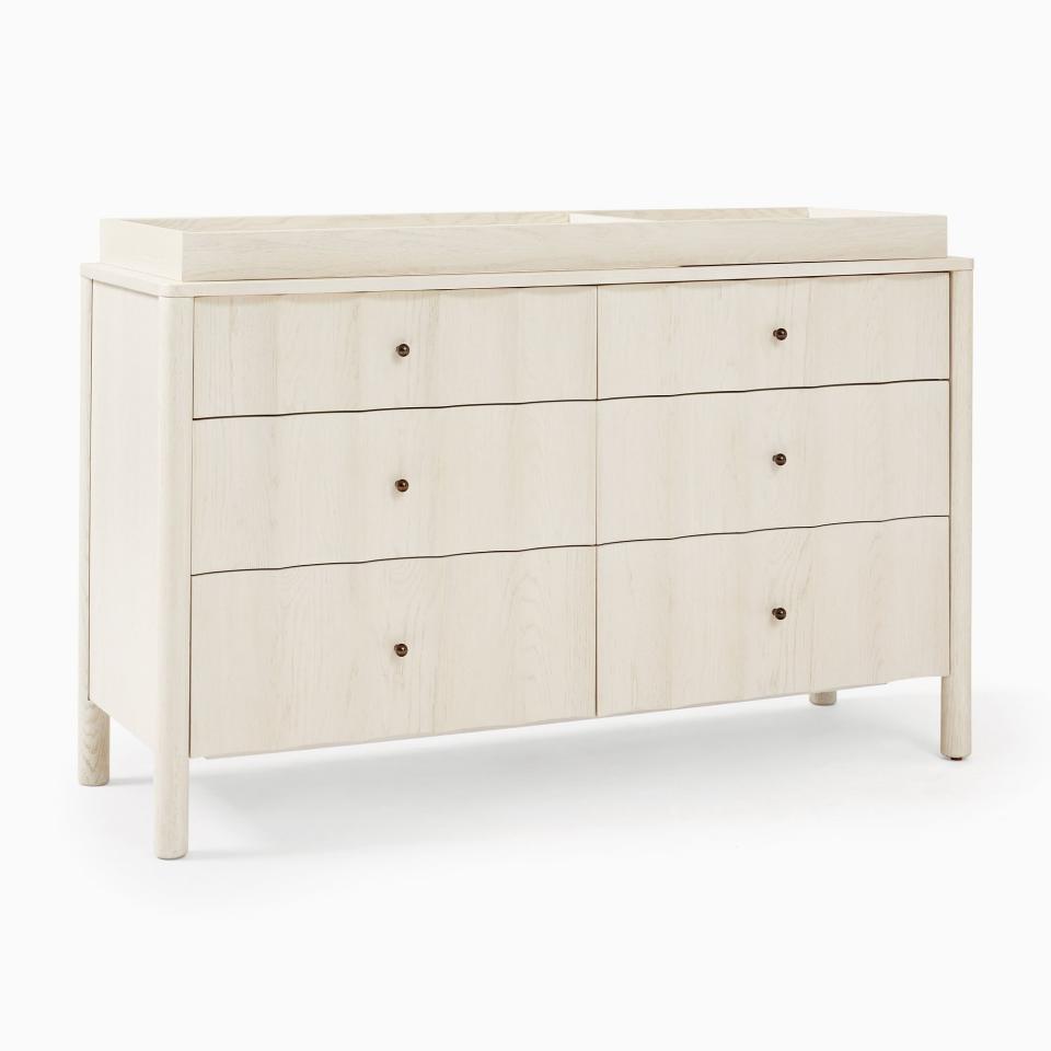 <p><a href="https://go.redirectingat.com?id=74968X1596630&url=https%3A%2F%2Fwww.westelm.com%2Fproducts%2Fsarah-sherman-samuel-changing-table-h10782&sref=https%3A%2F%2Fwww.esquire.com%2Flifestyle%2Fg45600041%2Fgifts-for-new-parents%2F" rel="nofollow noopener" target="_blank" data-ylk="slk:Shop Now;elm:context_link;itc:0;sec:content-canvas" class="link ">Shop Now</a></p><p>Scalloped 6-Drawer Changing Table </p><p>westelm.com</p><p>$1499.00</p>