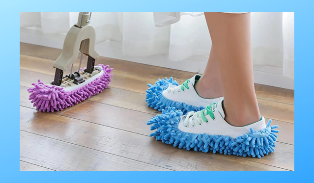 Chaussons de nettoyage  Sweeping Microfiber Dust Slippers - CoolGift