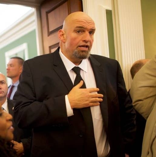 John Fetterman at an event