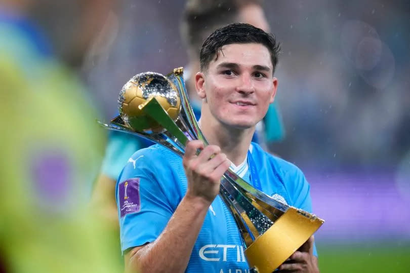 City star Julian with the Club World Cup -Credit:AP