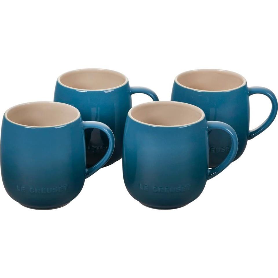 16) Stoneware Mugs (Set of 4)