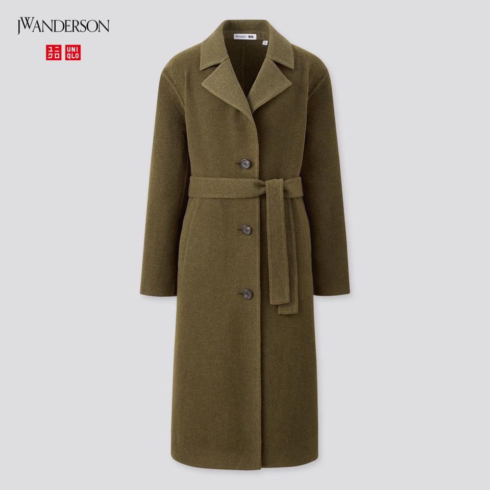 WOMEN DOUBLE-FACED BELTED COAT (JW ANDERSON)