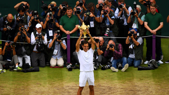 Roger Federer krönte sich zum Rekord-Champion von Wimbledon