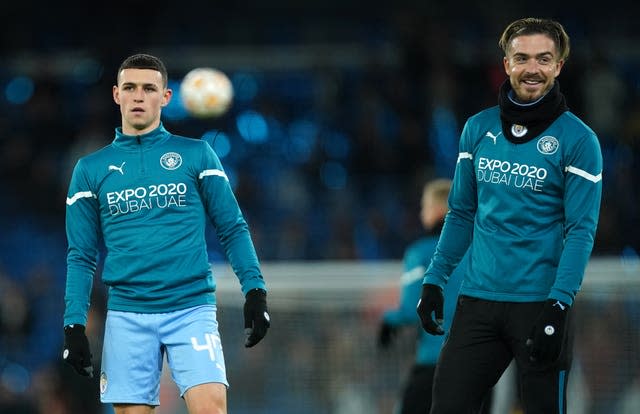 Phil Foden (left) and Jack Grealish (right) were left out for last week's game at Newcastle