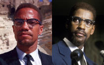 <p>Spike Lee impressively brought the story of Malcolm X to the screen back in 1992 with his celebrated biopic, and in terms of who would play the former leader of the Nation of Islam, how could it have been anyone else? Denzel Washington is a dead ringer for Malcolm, and that’s before adding his distinctive cadences and look to make a rather convincing whole.</p>