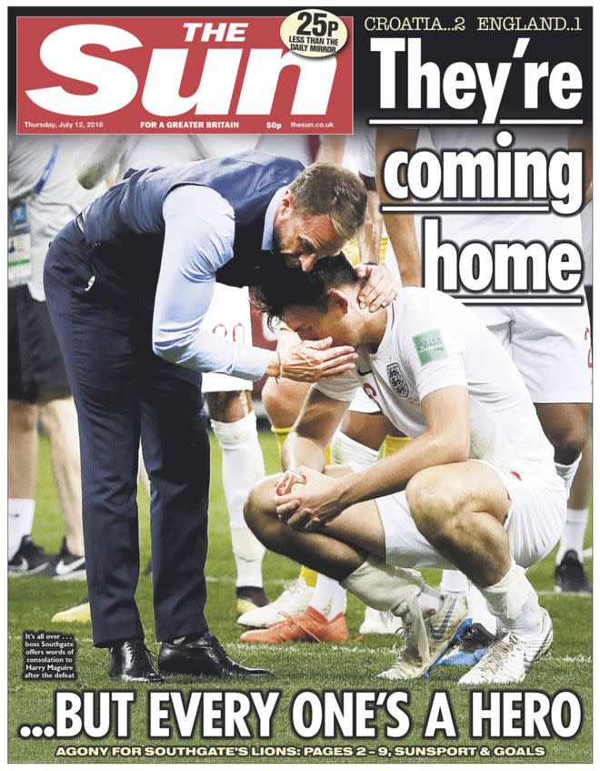 The Sun’s front page