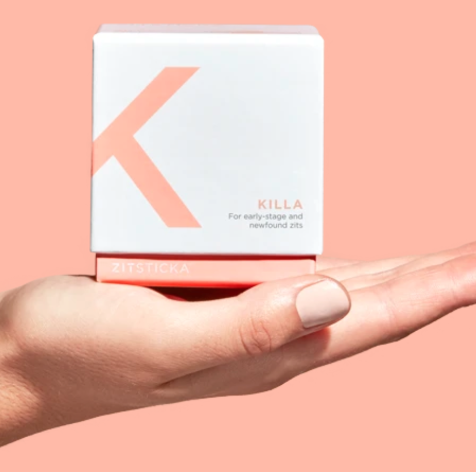 a box of ZitSticka's Killa pimple patches