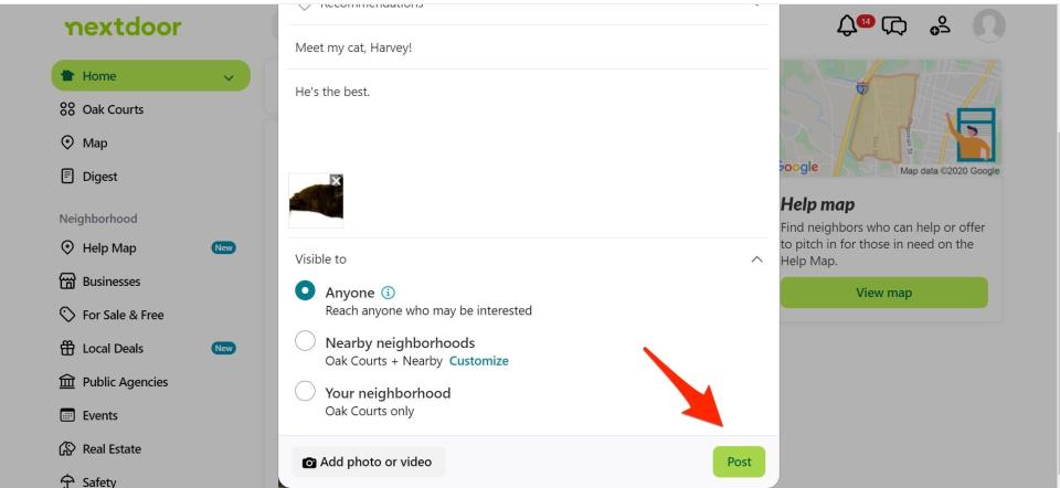 How to post to Nextdoor 5