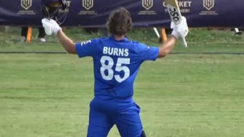 Joe Burns made a century for Italy