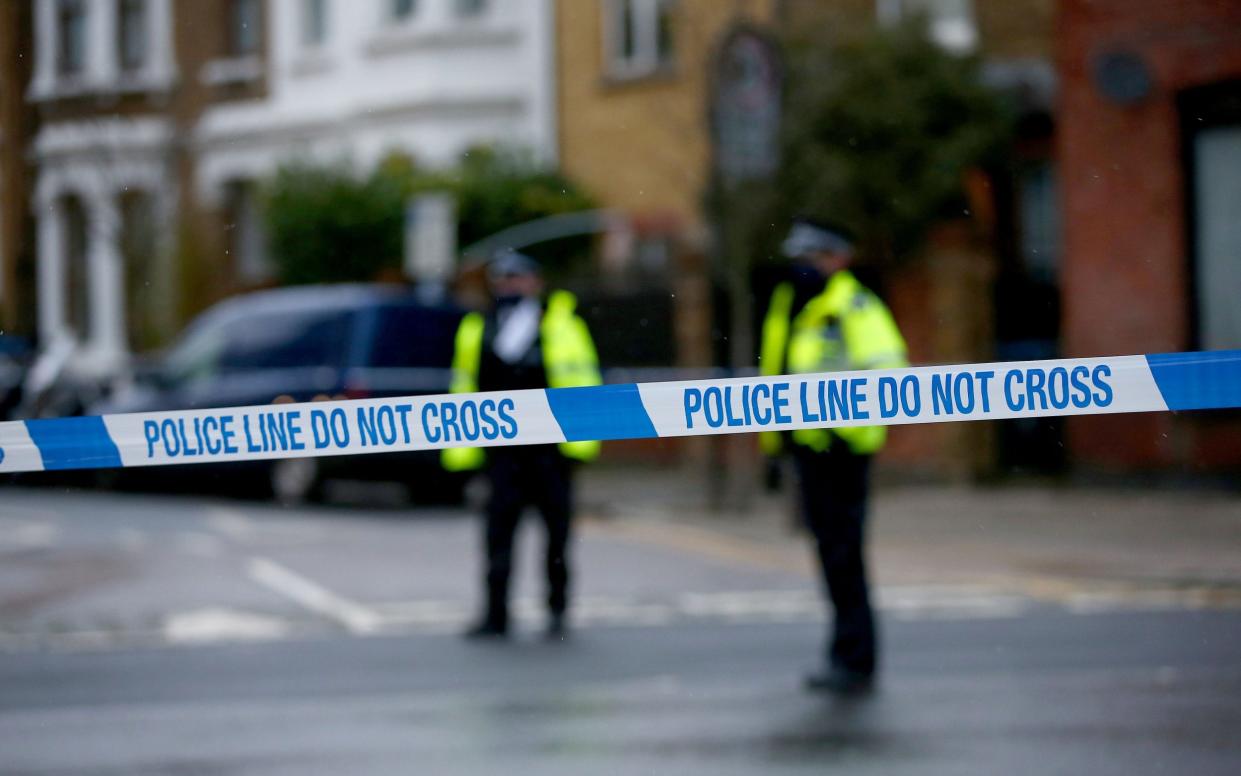 A police cordon at the scene of a stabbing in Kilburn earlier this month - GETTY IMAGES