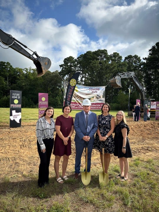 Photos of the groundbreaking for the new FRESH, courtesy of the Longview Economic Development Corp