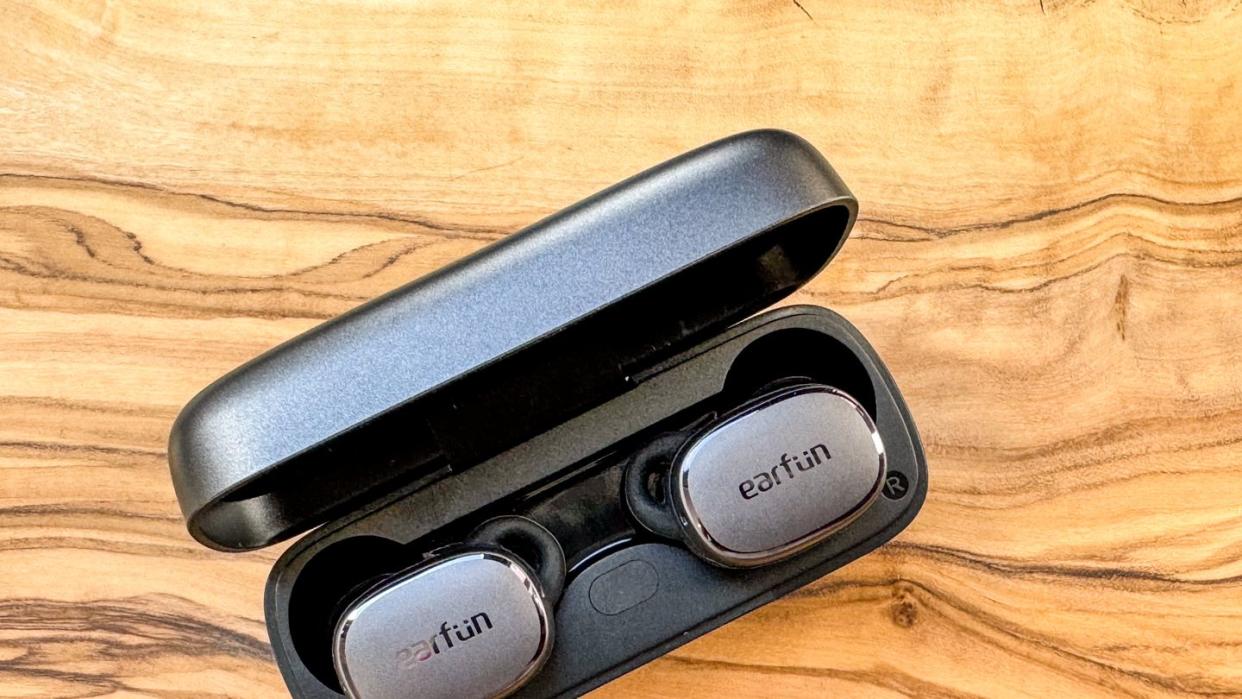 earfun free pro 3 earbuds in charging case