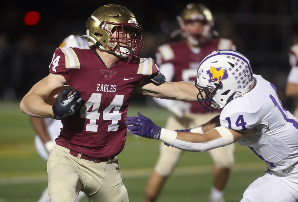 Watterson's Treyton Mercer carries the ball against DeSales on Oct. 7.
