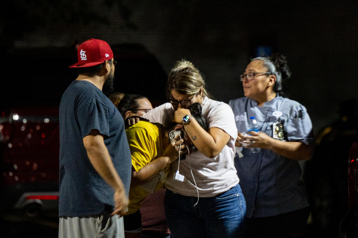 A family grieves 