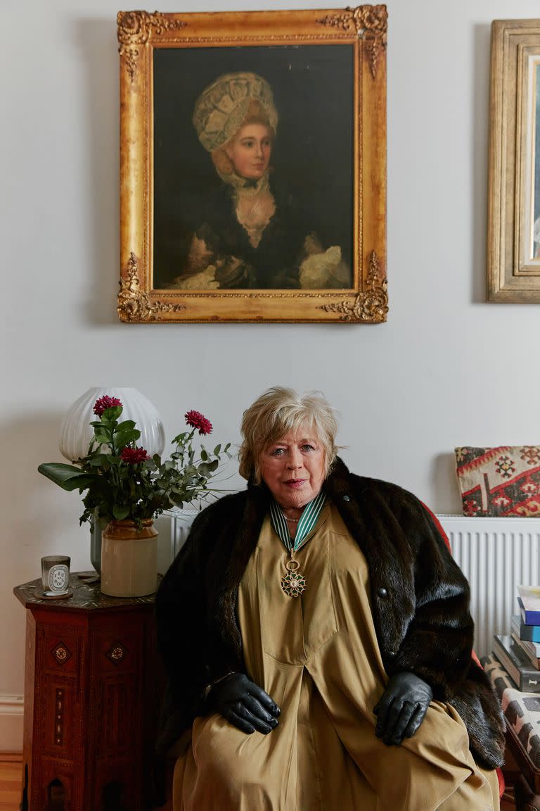 Marianne Faithfull en su casa de Londres, el pasado 16 de marzo