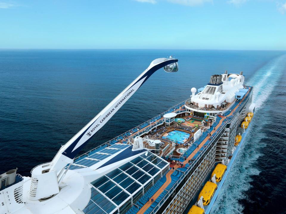 aerial view of Quantum of the Seas