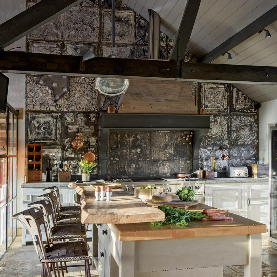 Give a barn kitchen a contemporary lived-in finish