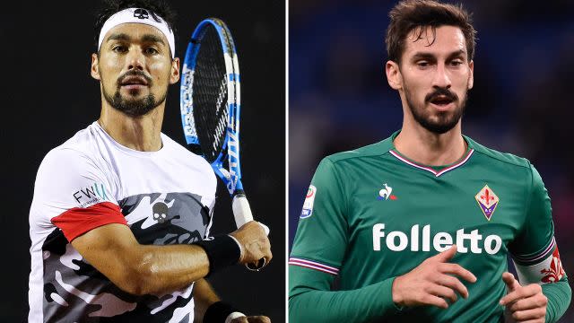 Fognini paid tribute to Astori. Image: Getty