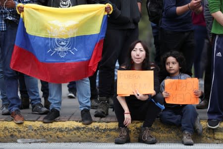 Protests against Ecuador's President Lenin Moreno's government in Quito