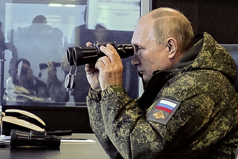 Putin, durante los ejercicios militares