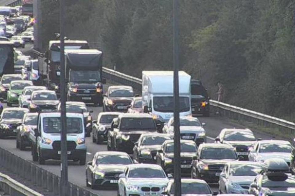 South Wales Argus: The M4 has been known to get to standstill traffic due to congestion at busy times.