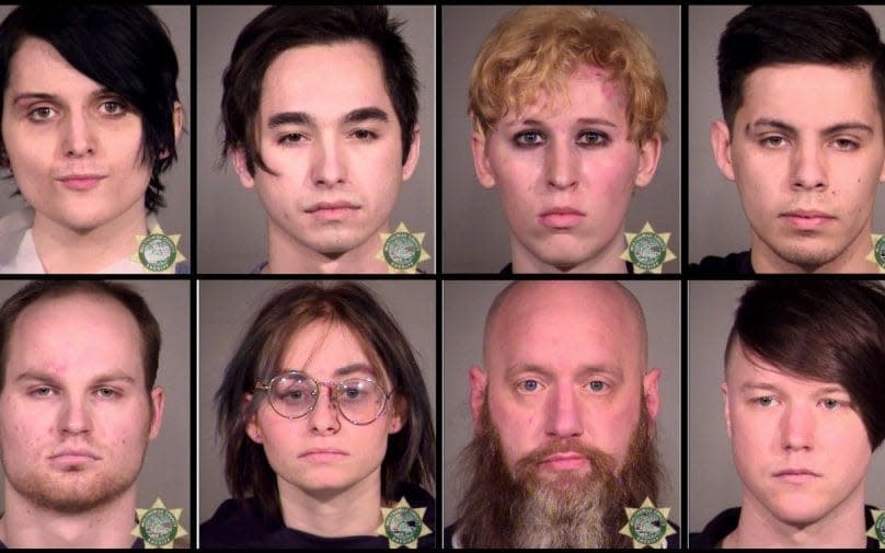 Eight mugshots - Portland Police