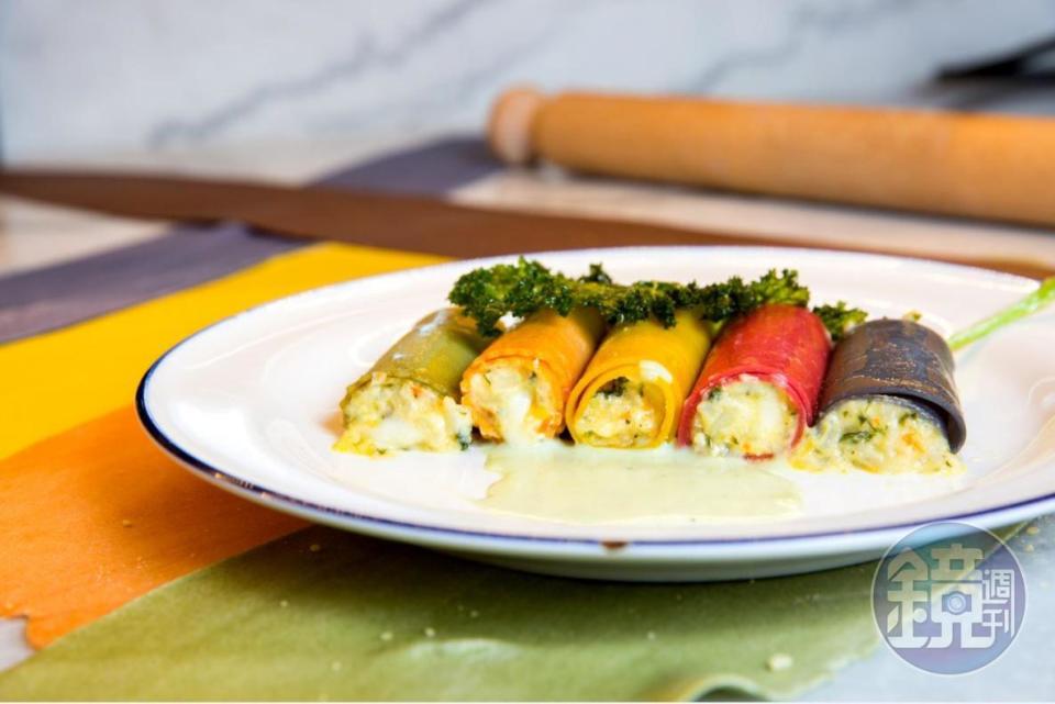 這道五彩起司粗管麵是李奧納多狄卡皮歐的最愛，色彩繽紛且營養豐富。