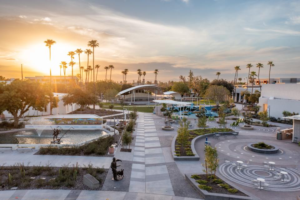 Scottsdale Civic Center public art And East Bowl