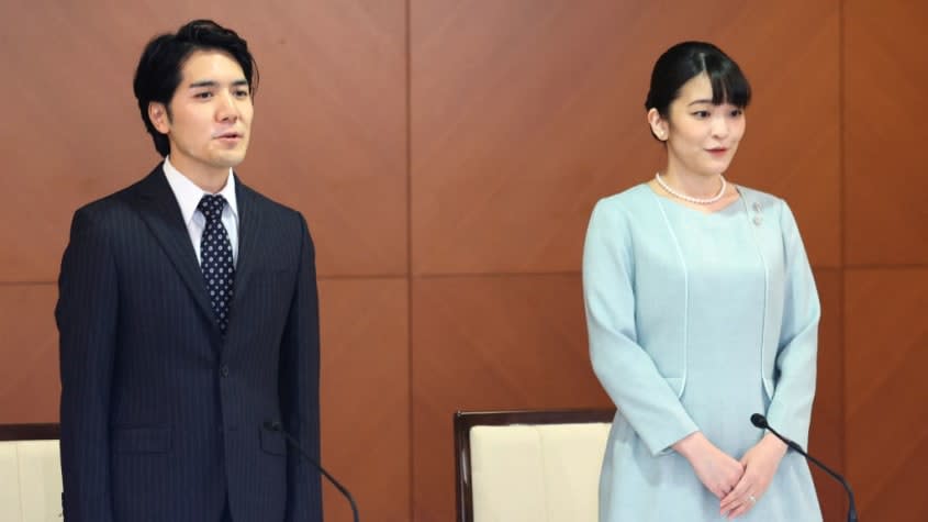 Kei Komuro and Princess Mako.