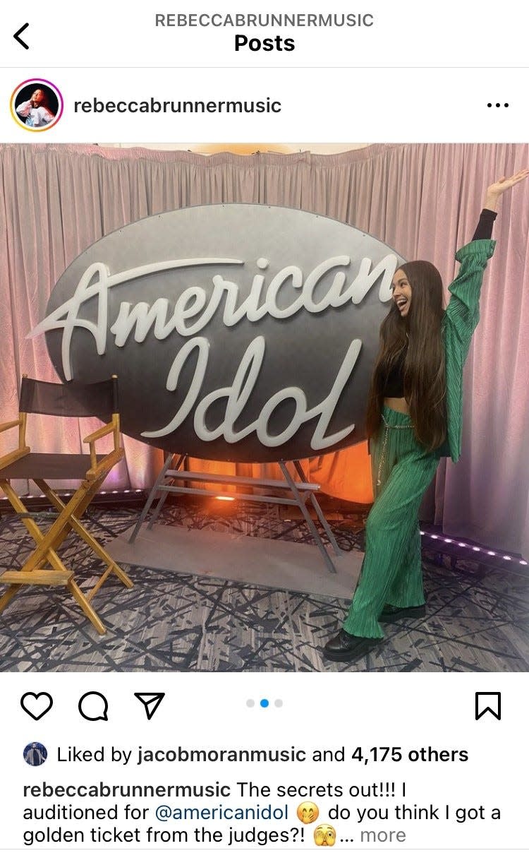 Mason native and "The Voice' alum Rebecca Brunner shared the news of her audition for this season of "American Idol" over social media last month.