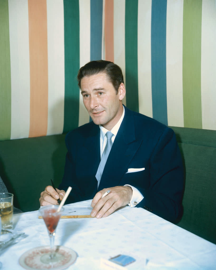 closeup of him in a diner booth