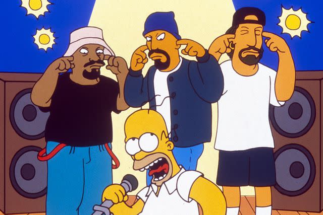 <p>Everett</p> Cypress Hill on 'The Simpsons'