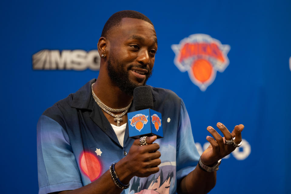 Kemba Walker #8 of the New York Knicks