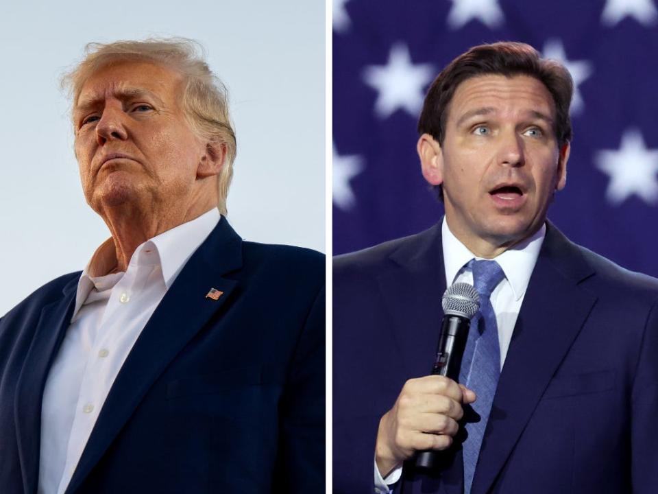 Ex-President Donald Trump and Florida Gov. Ron DeSantis