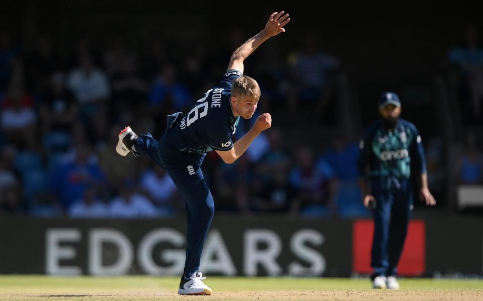 Olly Stone of England bowls during the second one-day International between South Africa and England at Mangaung Oval - England to lose 15 players for start of Bangladesh tour - Getty Images/Alex Davidson