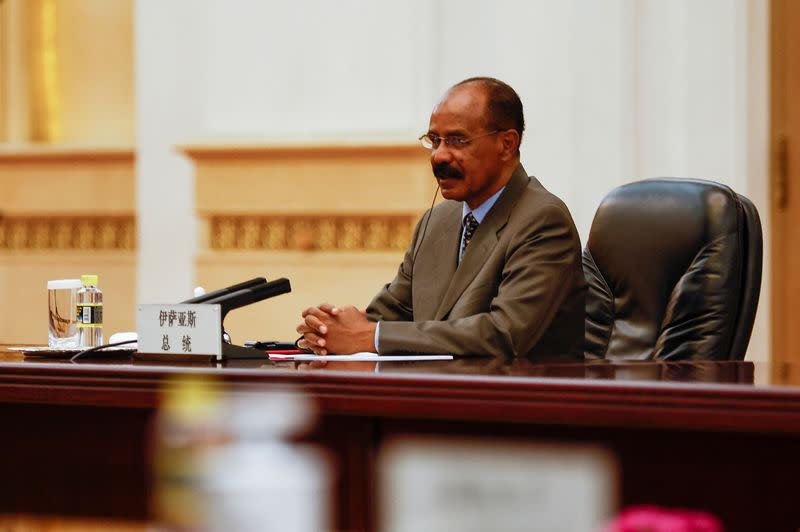 Eritrean President Isaias Afwerki visits China