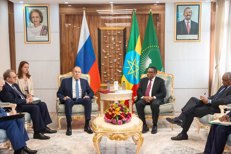 Russian Foreign Minister Lavrov meets Ethiopian Foreign Minister Mekonnen in Addis Ababa