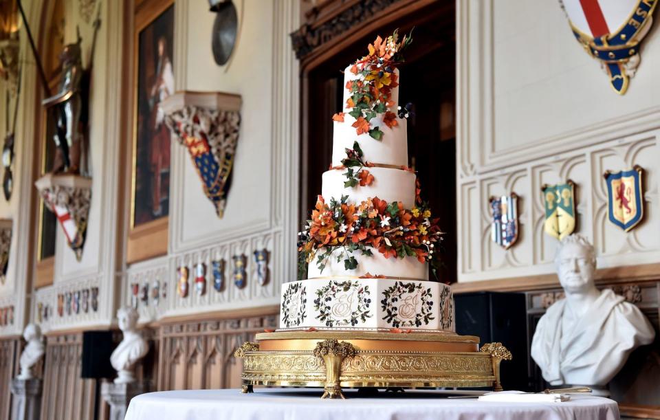 Eugenie and Jack's wedding cake.