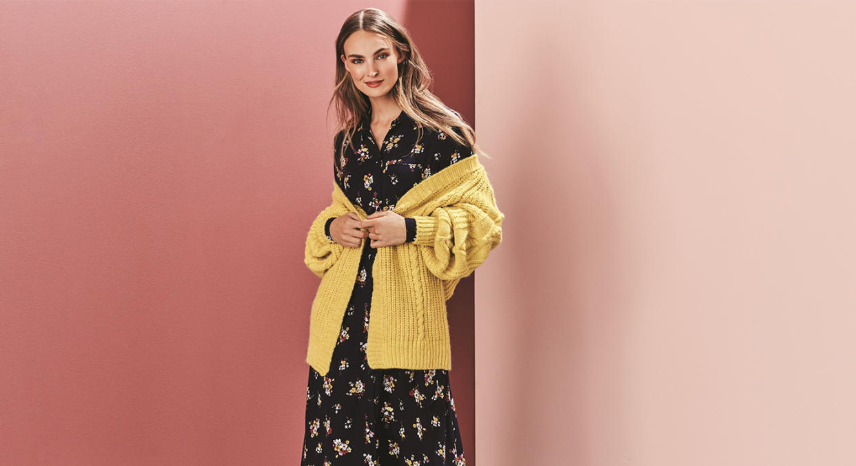 Marks and Spencer has a vast array of mid-length dresses that are a wardrobe staple all year long.  (M&S)