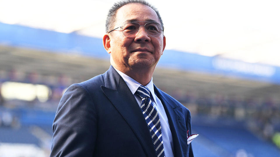 Leicester owner Vichai Srivaddhanaprabha. (Photo by Michael Regan/Getty Images)