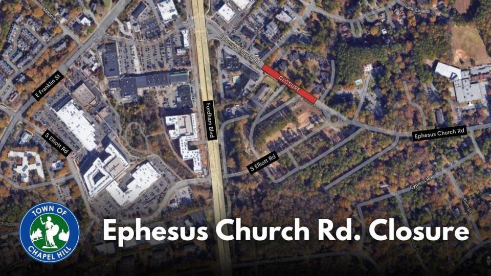 As soon as Aug.t 21, Ephesus Church Road will close between Legion Road and South Elliott Road.