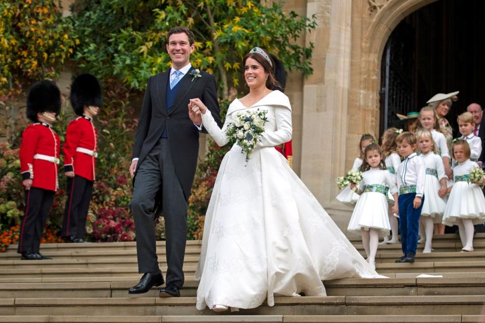 Princess Eugenie of York and Jack Brooksbank were married in October 2018. (Getty Images)