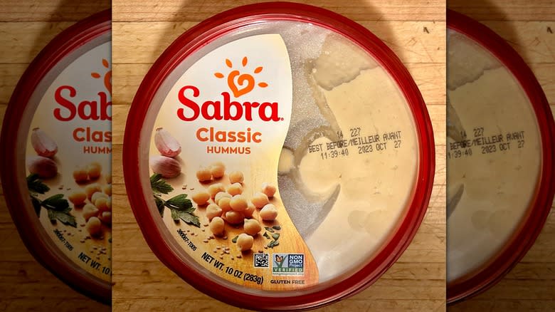 Sabra Classic Hummus package