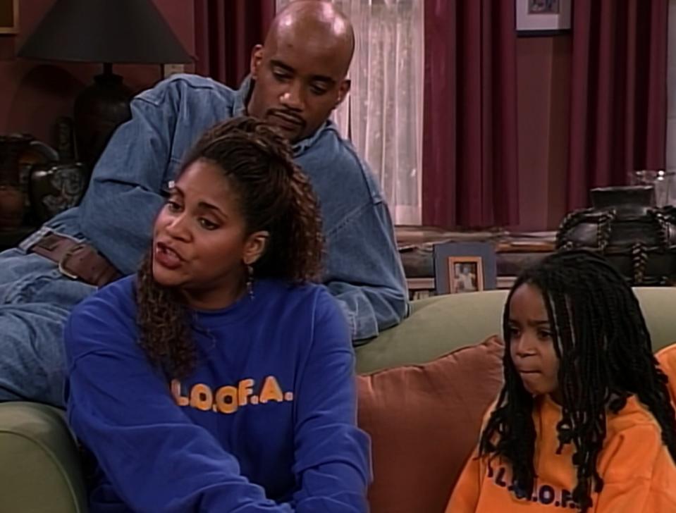 Kyla Pratt with Kim Coles in "Living Single"