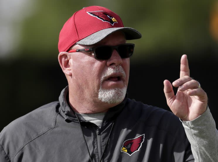 Bruce Arians revealed in his new book he was diagnosed with cancer last year. (AP)