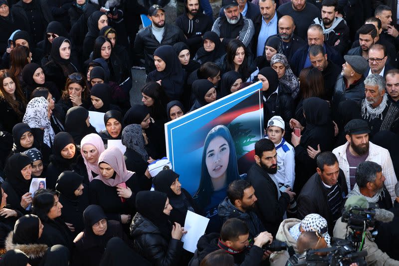 Funeral of Farah Omar, Al Mayadeen correspondent, in Mashghara