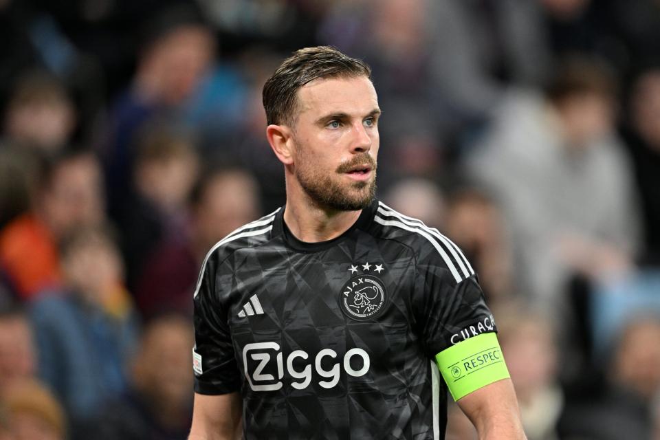 Jordan Henderson set to miss Ajax’s next three games including next months De Klassieker